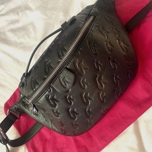 GLAMAHOLIC LIFESTYLE MONOGRAM MATTE BLACK FANNY PACK! LIKE NEW!!!